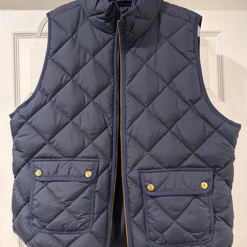 J. Crew down quilted vest